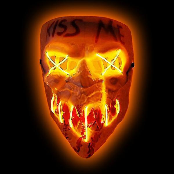 Kiss Me Mask LED Orange