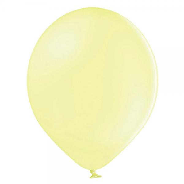 Sm Pastell Ljusgula Latexballonger 100-pack