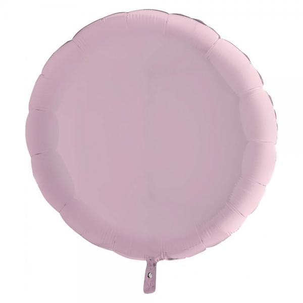 Stor Rund Folieballong Pastell Rosa