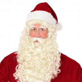 Santa Claus Peruk med Skägg och Ögonbryn