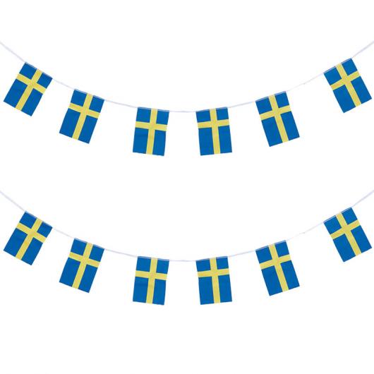 Sverige Flagga Girlang