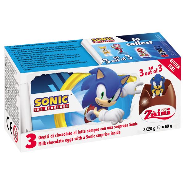 Sonic Chokladgg med verraskning 3-pack