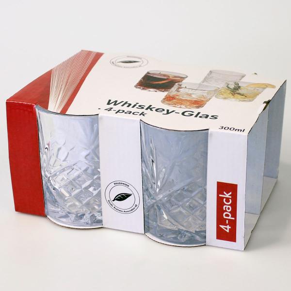 Whiskyglas 30 cl 4-pack
