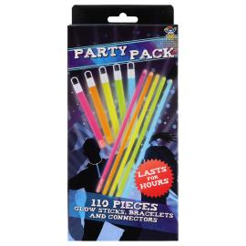 Glowsticks Partypack Armband & Halsband 110-pack