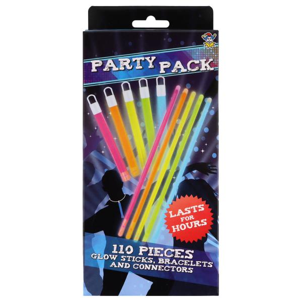 Glowsticks Partypack Armband & Halsband 110-pack