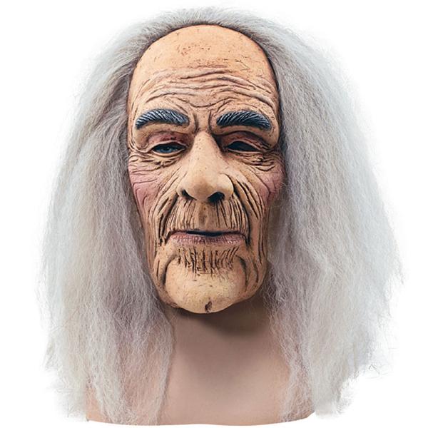 Läskig Gammal Gubbe Mask