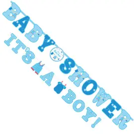 Baby Shower Its a Baby Boy Jumbo Girlanger