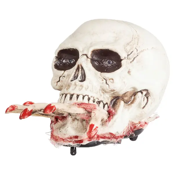 Krypande Dödskalle Halloween Prop