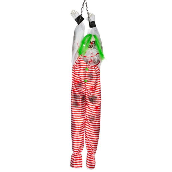 Animerad Hängande Skakande Clown 150 cm