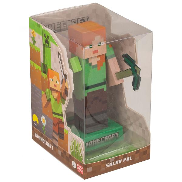 Minecraft Alex Solcellsfigur 13 cm