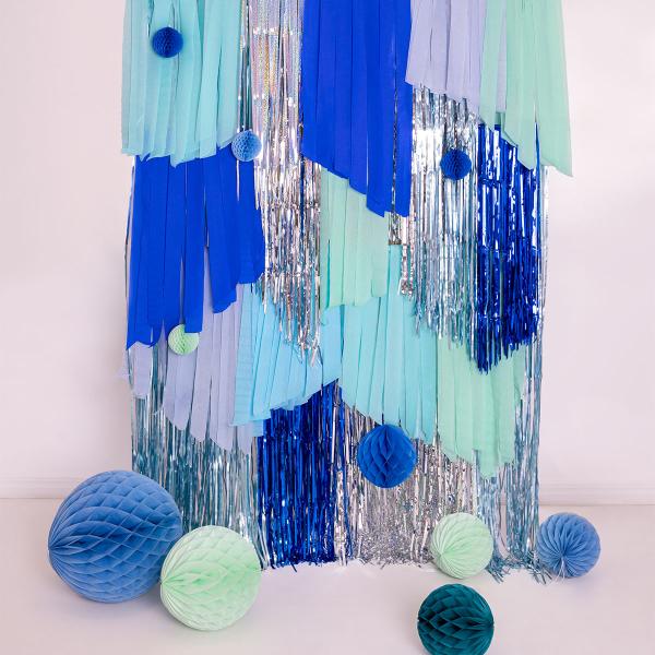 Hängande Honeycomb Ljusblå 40 cm