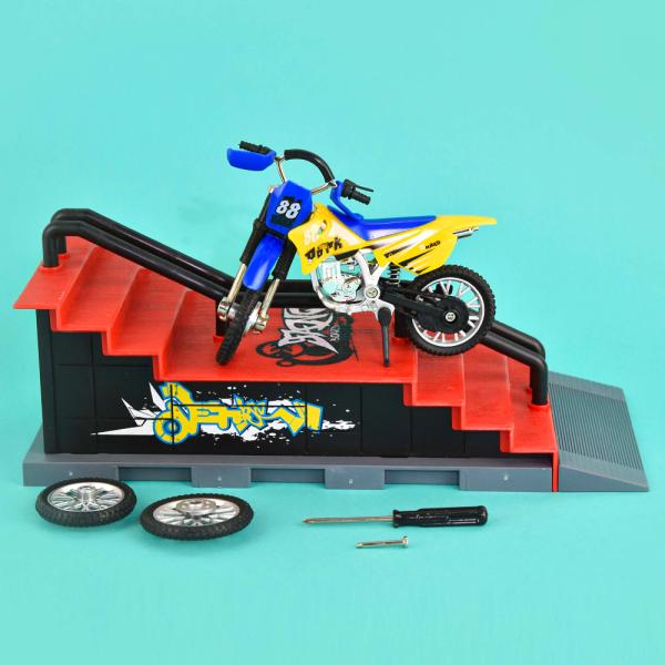 Skatepark Motocross Ramp Trappa Set
