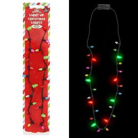 Halsband med LED Julslinga 90 cm