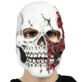 Latexmask Blodig D&ouml;dskalle