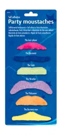Party Mustascher Mångfärgade