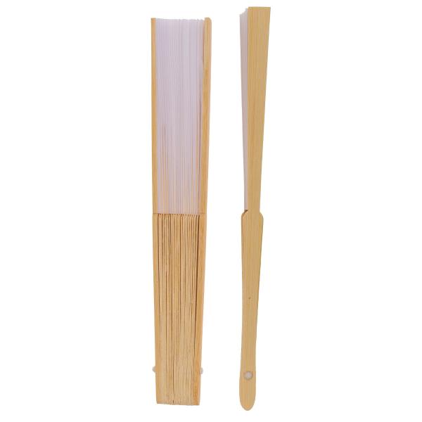 Vit Solfjäder Bambu
