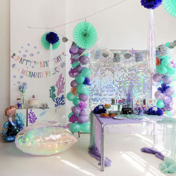 Folieballong Hjärta XXL Iridescent 103 x 107 cm