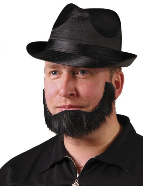 Svart Skägg med Polisonger