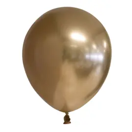 Chrome Miniballonger Guld 100-pack