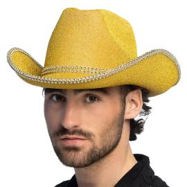 Cowboyhatt Glittrande Guld