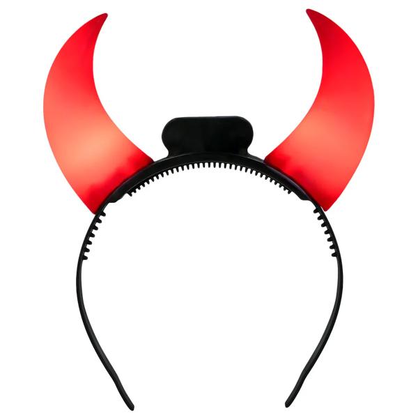 Diadem Djävulshorn LED