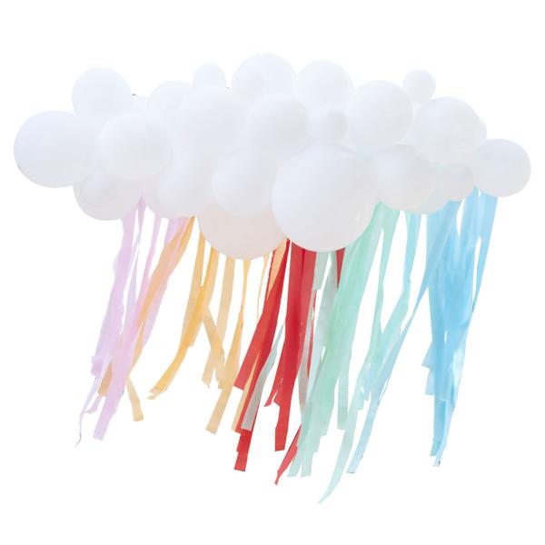 Ballongbåge med Serpentiner Mix It Up Brights