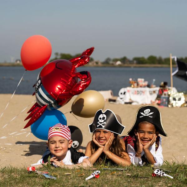 Folieballong Piratkrabba 90 x 74 cm