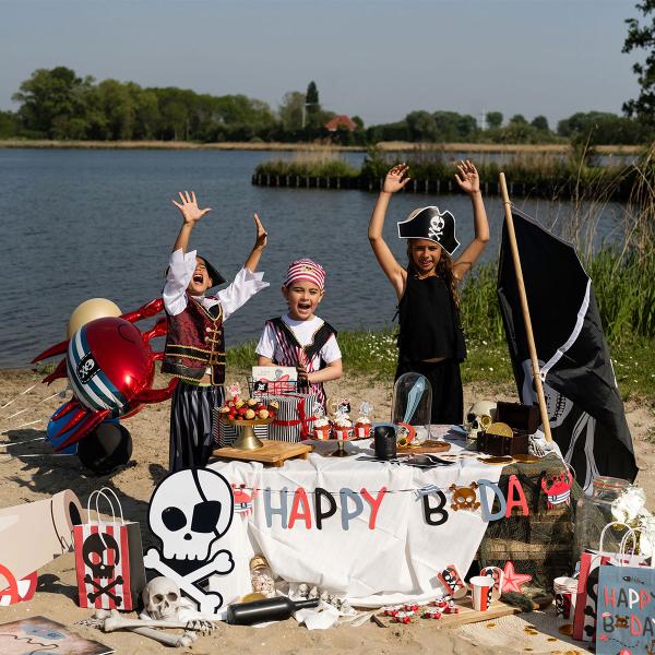 Folieballong Piratkrabba 90 x 74 cm