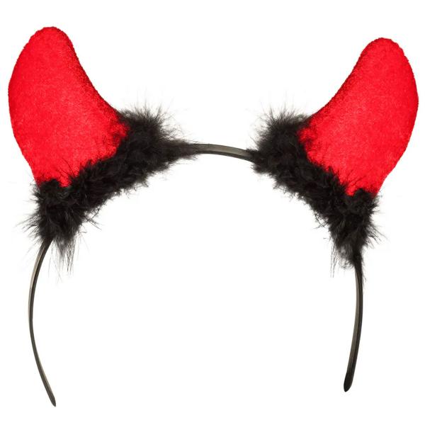 Diadem Djävulshorn Röd