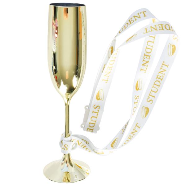 Champagneglas Student med Band