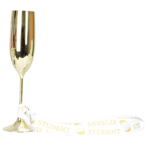 Champagneglas Student med Band