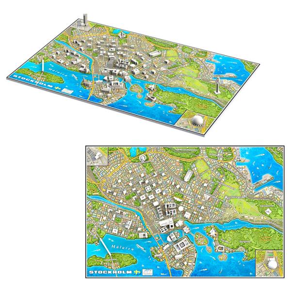 Cityscape 4D Stockholm Pussel