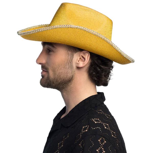 Cowboyhatt Glittrande Guld