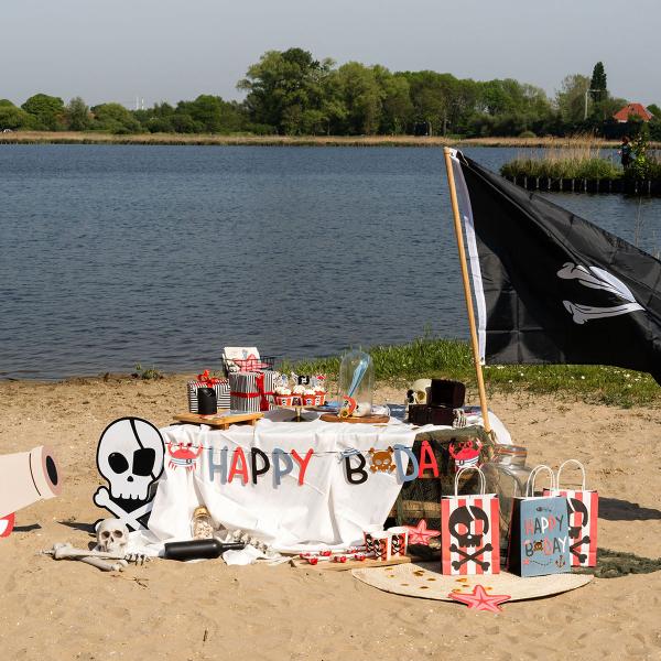 Folieballong Piratkrabba 90 x 74 cm