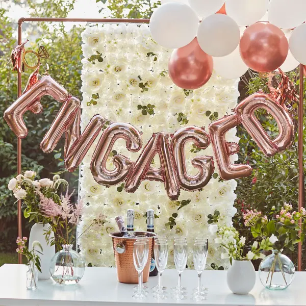 Ballonggirlang Engaged Roseguld