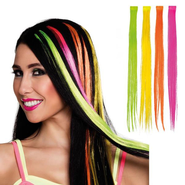 Clip-on Neon Löshår Slinga
