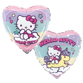 Folieballong Hello Kitty Rainbow