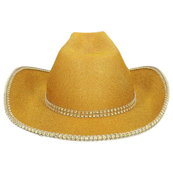 Cowboyhatt Glittrande Guld