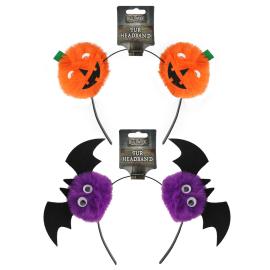 Halloween Diadem med Pom Poms