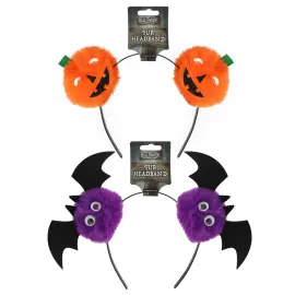 Halloween Diadem med Pom Poms