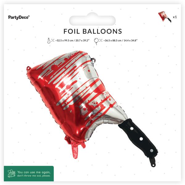 Folieballong Blodig Köttyxa