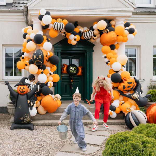 Folieballong Fågelskrämma Stående Svart