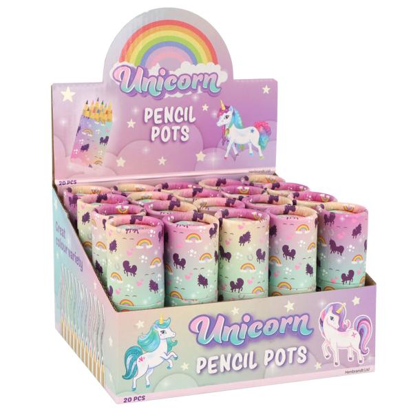 Enhörning Färgpennor i Tub 8 cm 12-pack