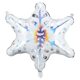 Folieballong Holografisk Sn&ouml;flinga