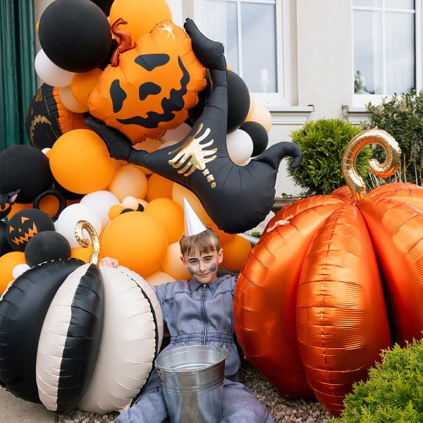 Folieballong Fågelskrämma Svart/Orange