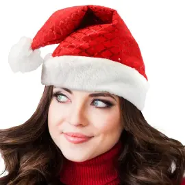 Tomteluva R&ouml;d med Paljetter