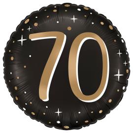Rund Folieballong Stjärnor 70 år