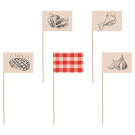 Partypicks med Grilltema 12-pack