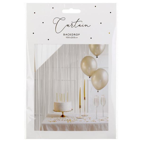 Party Draperi Vit 100 x 200 cm