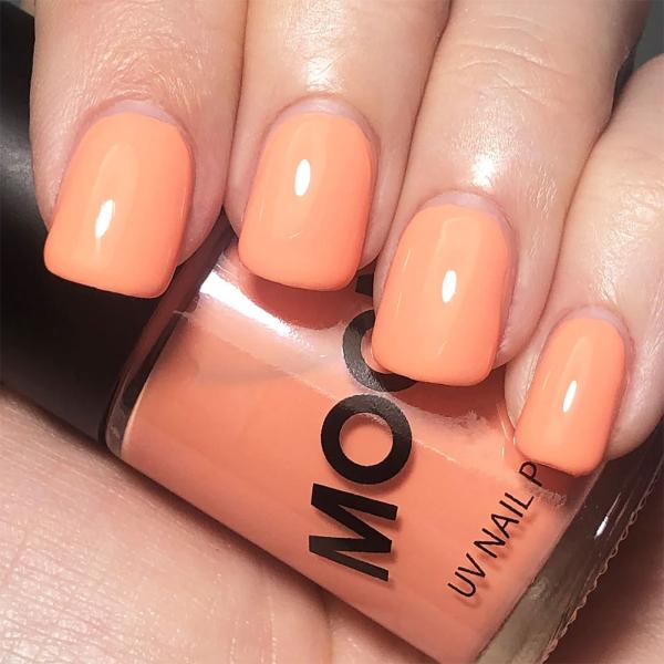 Moon Glow Neon UV Nagellack Pastell Orange